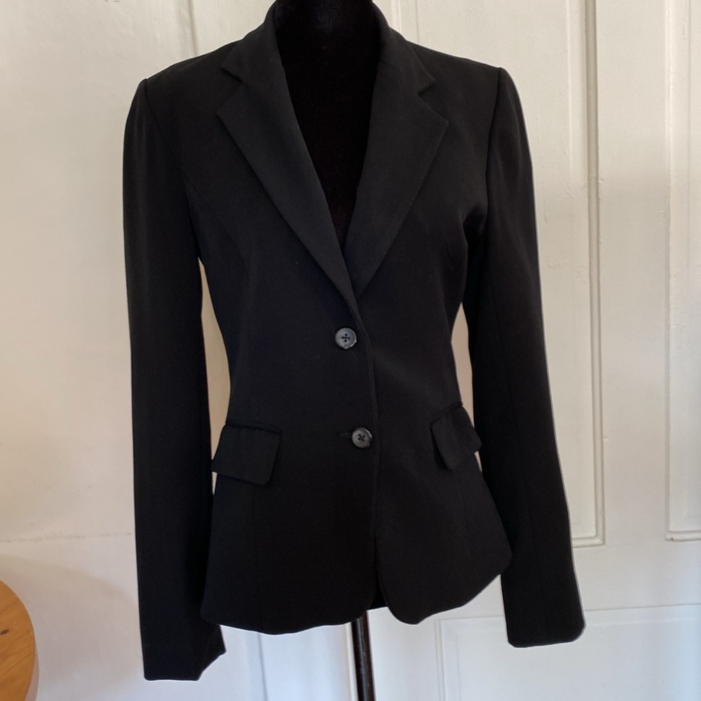 Fitted Classic Black Lined Women's Blazer. Size S?